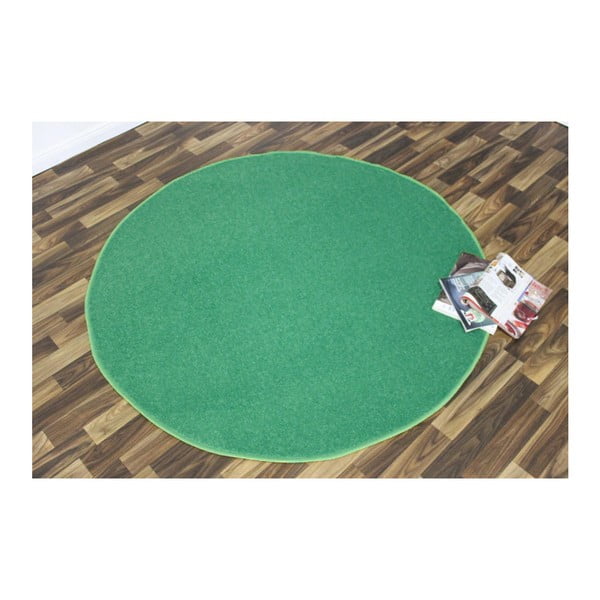 Zelený koberec Hansa Home Nasty, ⌀ 133 cm