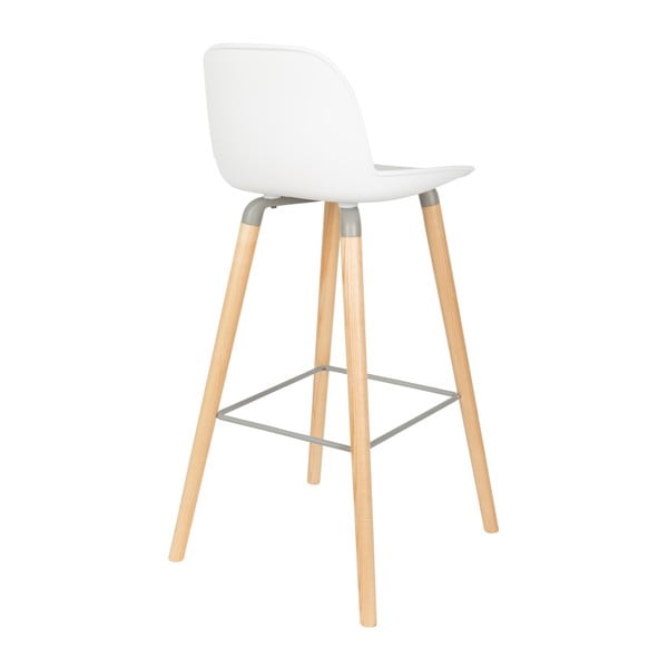 Sada 2 bielych barových stoličiek Zuiver Albert Kuip, výška sedu 75 cm-image-2