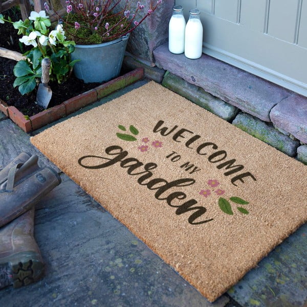 Rohožka z kokosového vlákna 60x90 cm Welcome to My Garden – Artsy Doormats-image-2