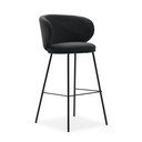 Tmavosivé barové stoličky v súprave 2 ks (výška sedadla 65 cm) Rush – Marckeric