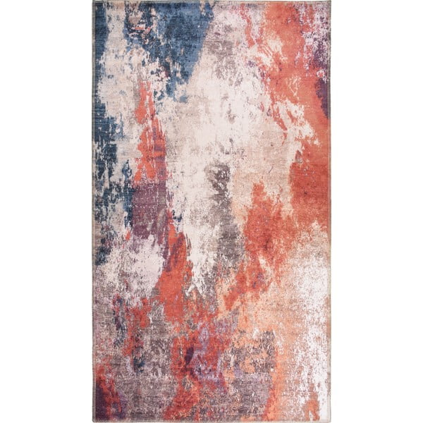 Červeno-modrý prateľný koberec 180x120 cm - Vitaus