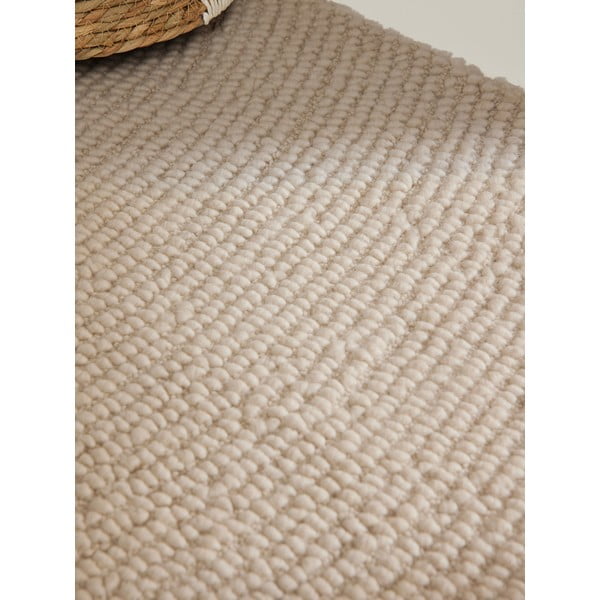 Ručne tkaný vlnený koberec vo svetlo prírodnej farbe 160x230 cm Eleni Natural White – Hanse Home-image-4