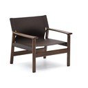 Tmavohnedé kožené kreslo Jan – Kave Home