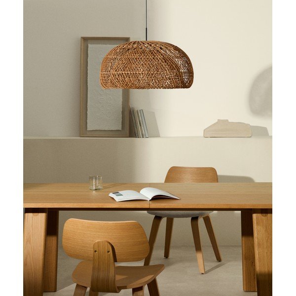Ratanové tienidlo v prírodnej farbe ø 60 cm Isora – Kave Home-image-1