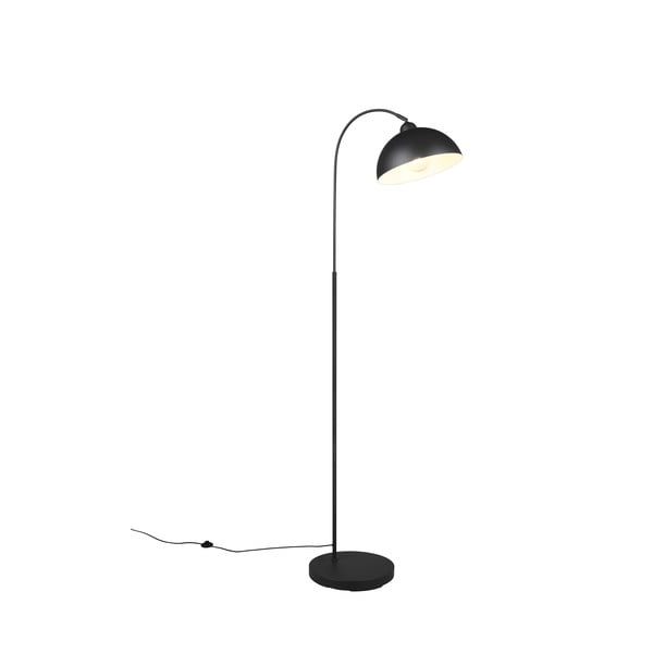 Čierna stojacia lampa s kovovým tienidlom (výška 170 cm) Sierra – Trio-image-2