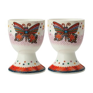 Súprava 2 porcelánových kalíškov na vajcia Maxwell & Williams Flutter