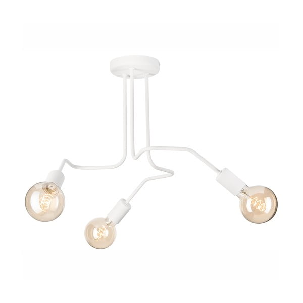 Biele stropné svietidlo 55x55 cm Domino – LAMKUR-image-2