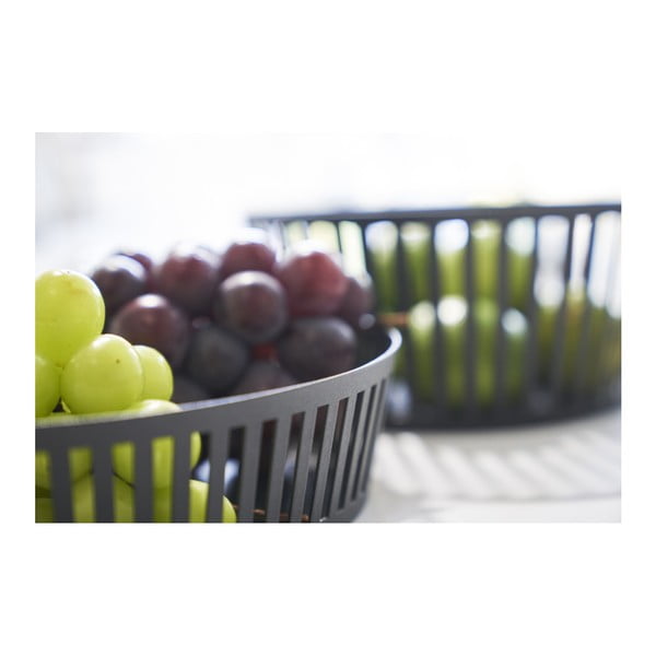 Čierna misa na ovocie YAMAZAKI Tower, ⌀ 25 cm-image-3