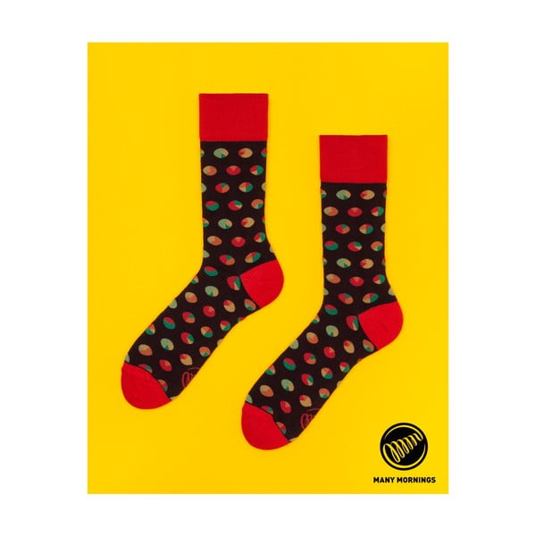 Ponožky Diagrams Red, veľ. 39/42