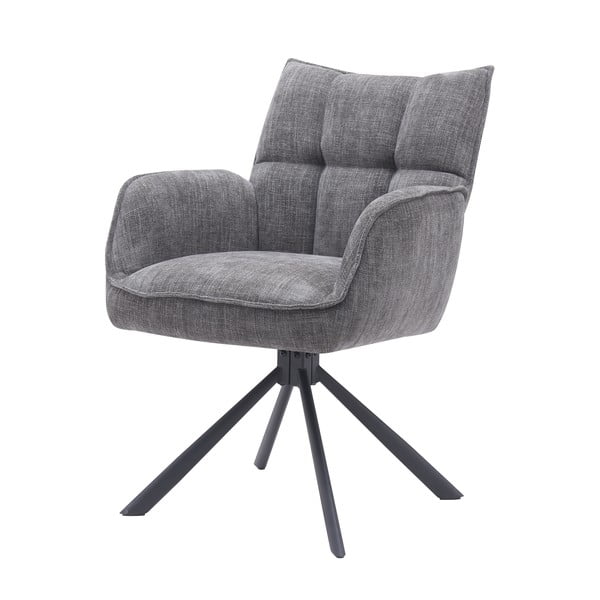 Sivé čalúnené jedálenské kreslá v súprave 2 ks Marilla – Unique Furniture