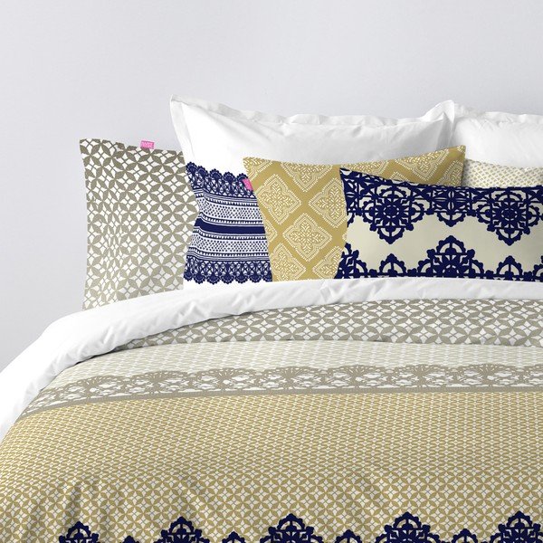 Obliečka na paplón z čistej bavlny Happy Friday Embroidery, 220 × 220 cm-image-1