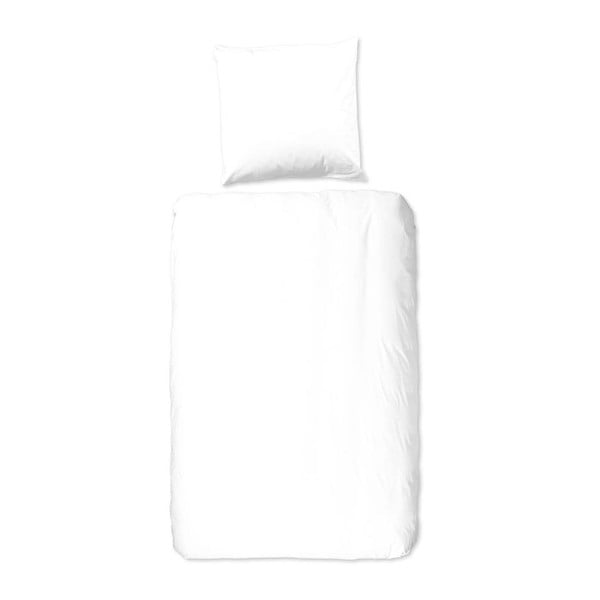 Biele bavlnené obliečky na jednolôžko Good Morning Universal, 140 x 220 cm