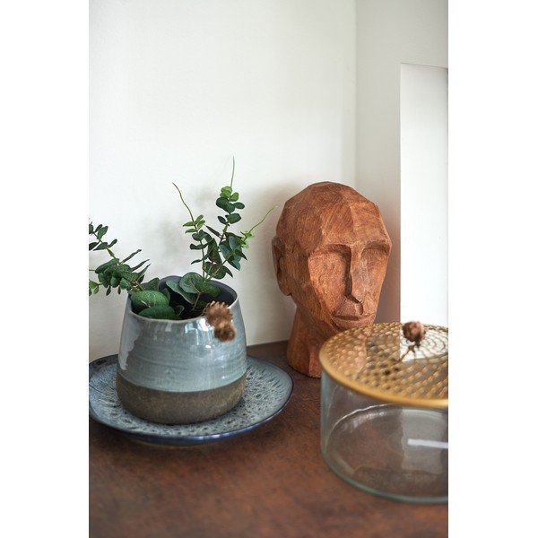 Sklenená váza A Simple Mess Kassandra Brass, ø 20,5 cm-image-1