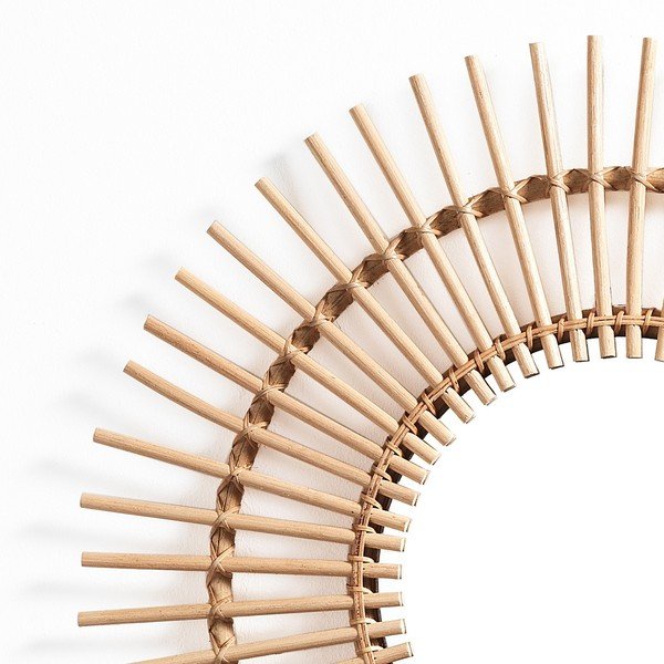 Zrkadlo s ratanovým rámom ø 55 cm Rays – Tomasucci-image-1