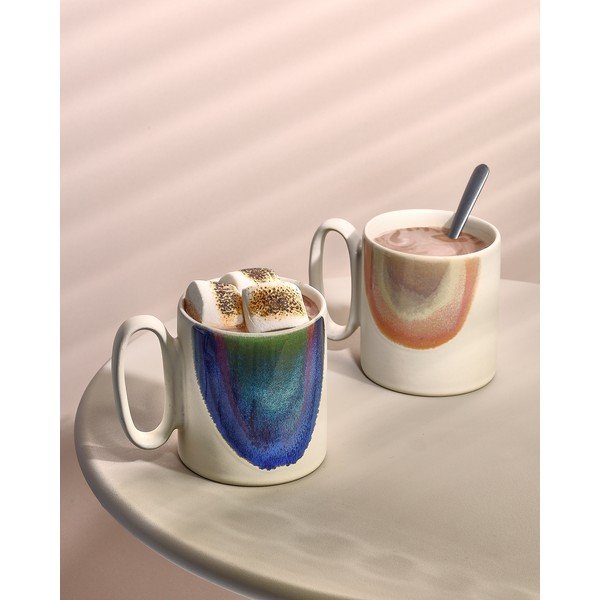 Ružový/béžový kameninový hrnček 390 ml Paint – Salt&Pepper-image-1