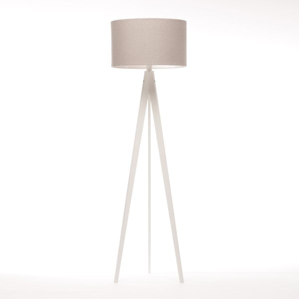 Stojacia lampa Artist Brown Grey Felt/White, 125x42 cm