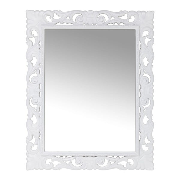Biele nástenné zrkadlo Kare Design Secolo, 82 × 102 cm