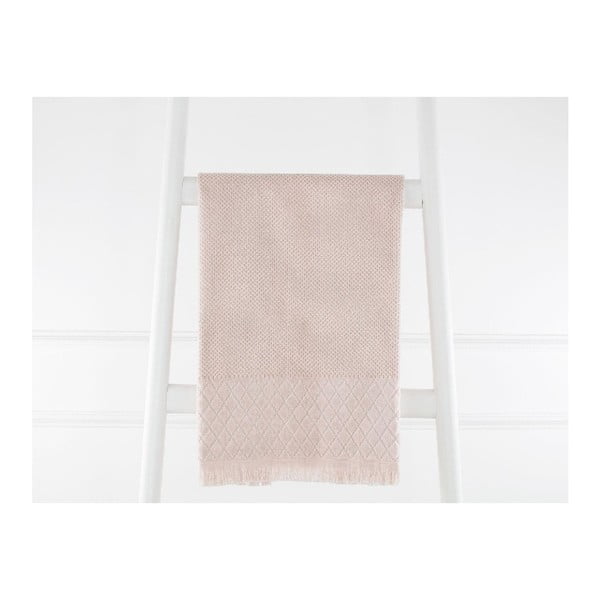 Béžový bavlnený uterák Madame Coco, 50 x 80 cm