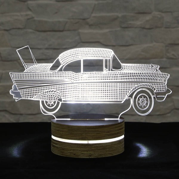 3D stolová lampa Car
