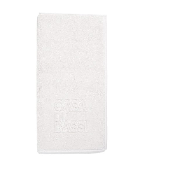 Biela kúpeľňová predložka z bavlny Casa Di Bassi, 50 × 70 cm