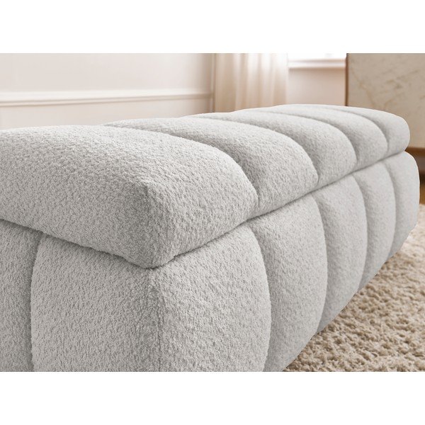 Svetlosivá lavica z textílie buklé – Bobochic Paris-image-1