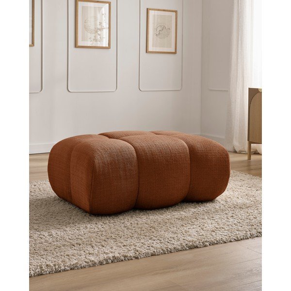 Ženilková podnožka v tehlovej farbe Ivane – Bobochic Paris-image-1