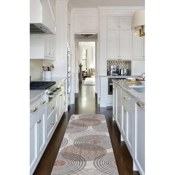 Sivý prateľný koberec behúň 58x190 cm – Oyo Concept