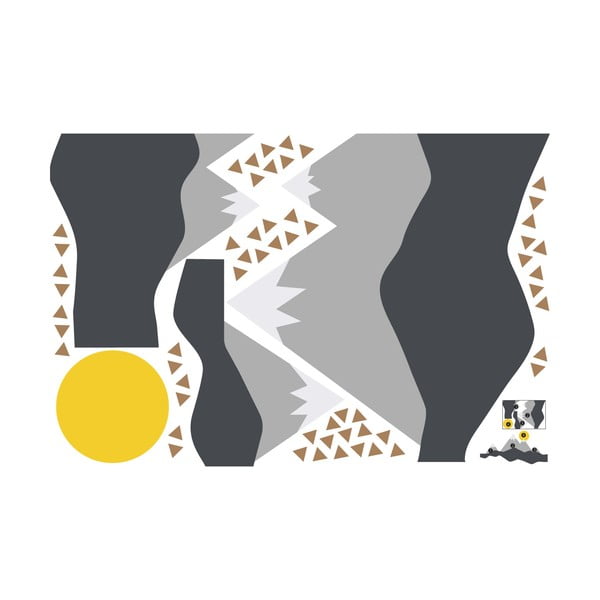 Nástenná samolepka Ambiance Giant Kid Sticker Scandinavian Mountains Nordika-image-2