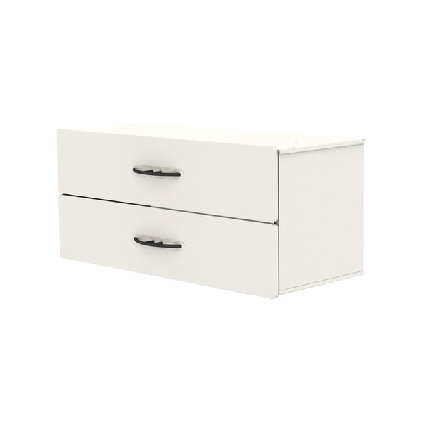 Biely komponent so zásuvkami 80x36 cm Dakota - Tenzo-image-3