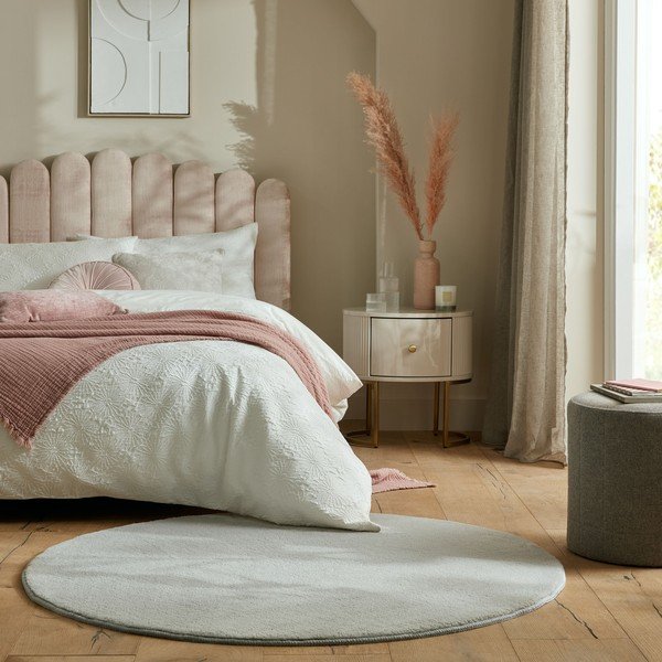 Svetlosivý okrúhly koberec 133x133 cm – Flair Rugs-image-1