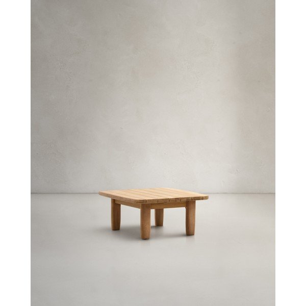 Záhradný odkladací stolík z tíkového dreva 70x70 cm Tirant – Kave Home-image-3