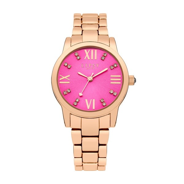 Dámske hodinky s ružovým ciferníkom Lipsy
