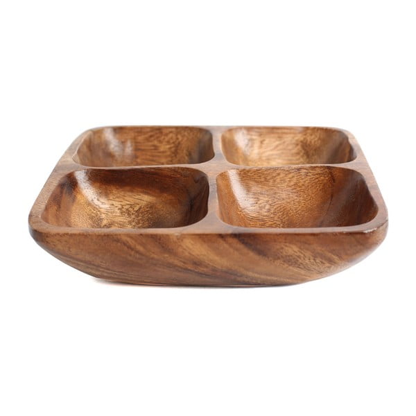 Hnedá drevená servírovacia misa Kora – Premier Housewares-image-1