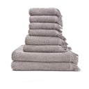 Sivé/hnedé bavlnené uteráky a osušky v súprave 8 ks – Bonami Selection