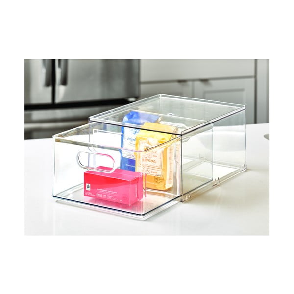 Transparentný úložný box iDesign The Home Edit, 34 x 25,3 x 15,4 cm-image-4