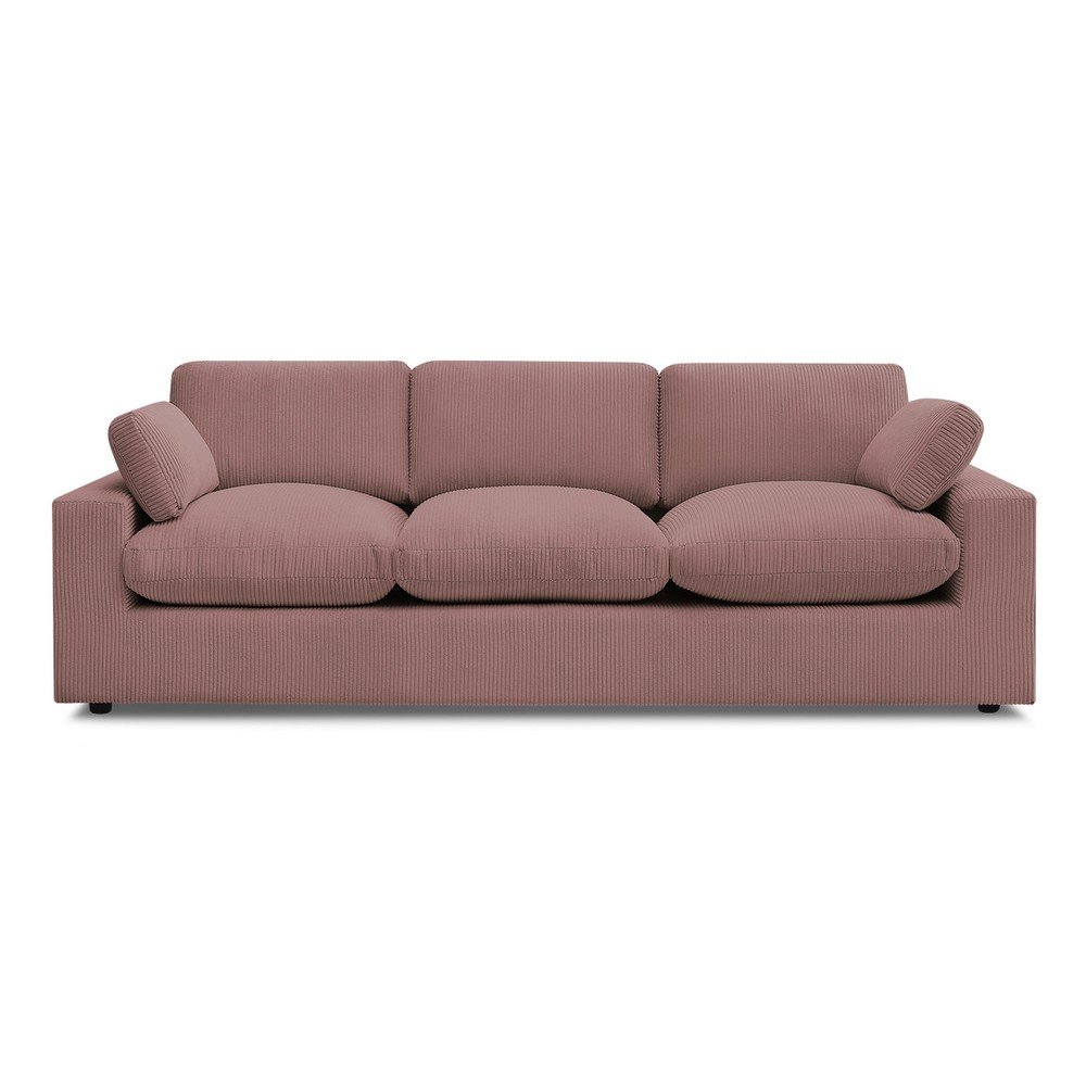E-shop Ružová menčestrová pohovka 250 cm Belair – Bobochic Paris