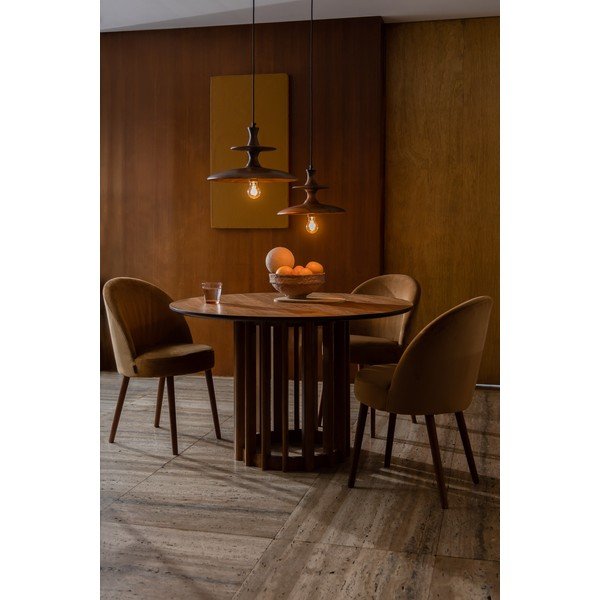 Závesné svietidlo z mangového dreva v tmavo prírodnej farbe ø 34 cm Cath – Dutchbone-image-1