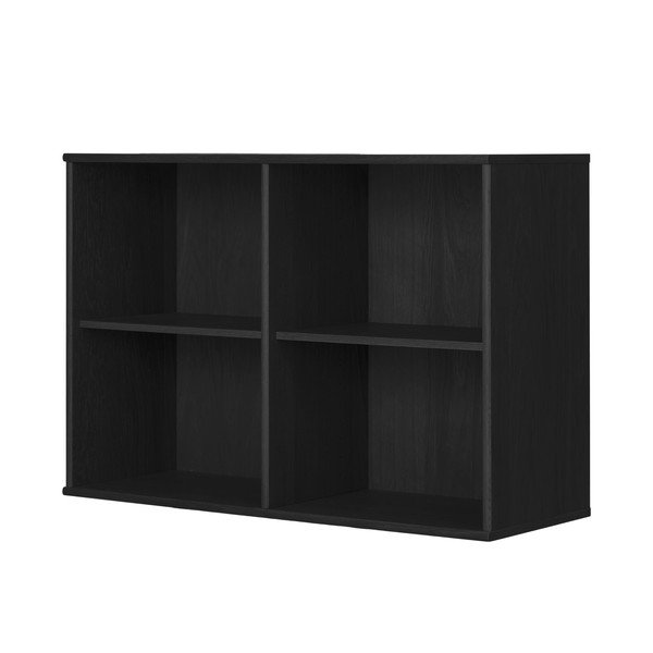 Čierna závesná knižnica v dekore jaseňa 89x61 cm Mistral – Hammel Furniture-image-1