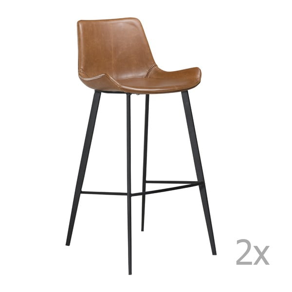 Sada 2 hnedých barových stoličiek DAN– FORM Hype