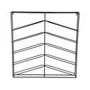 Čierny nástenný kovový regál na víno počet fliaš 10 67x66x7,5 cm Cuadro – PT LIVING