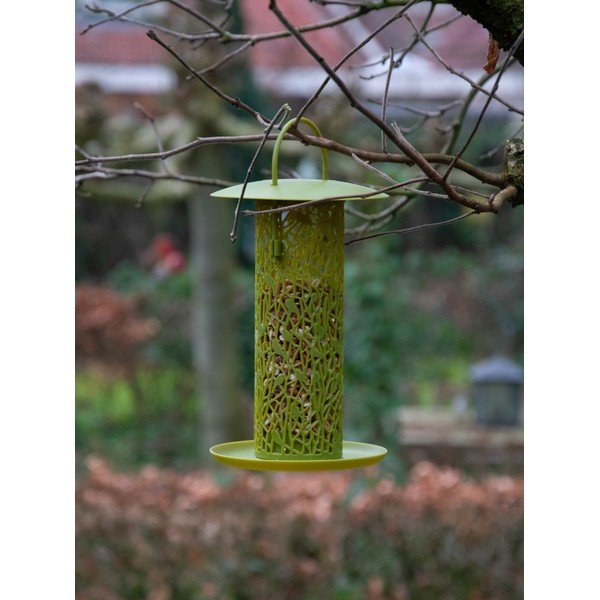 Žltozelené závesné kŕmidlo na oriešky Esschert Design Chiff Chaff-image-3