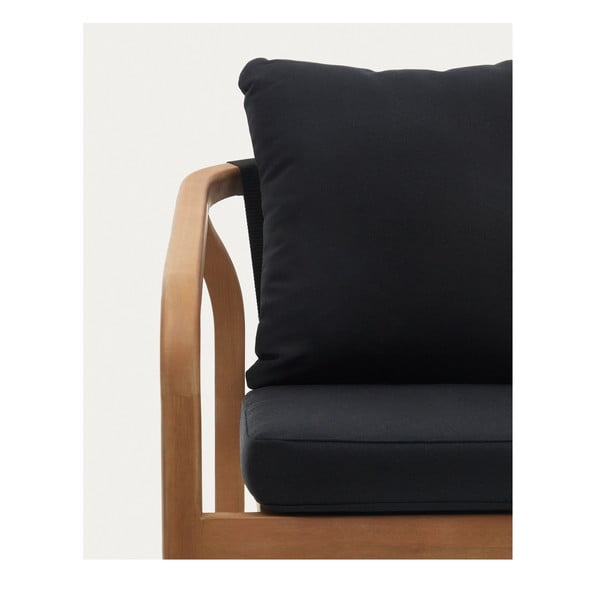 Jedálenská stolička v čierno–prírodnej farbe v súprave 4 ks Malaret – Kave Home-image-3