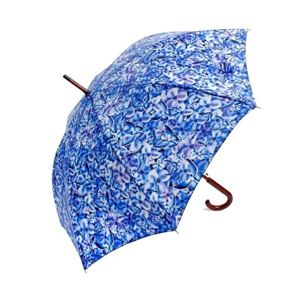 Modrý dáždnik Ambiance Blue Patchwork