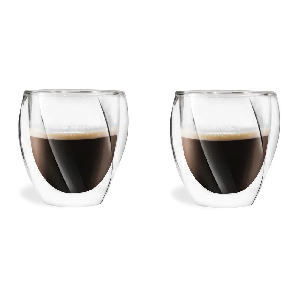 E-shop Dvojstenné hrnčeky na cappuccino v súprave 2 ks 250 ml Cristallo – Vialli Design