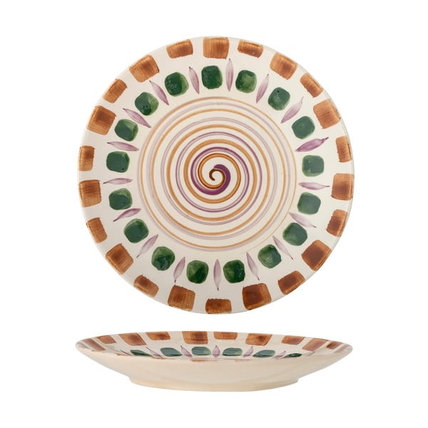 Zeleno–hnedý tanier z kameniny ø 27 cm Shama – Bloomingville-image-3