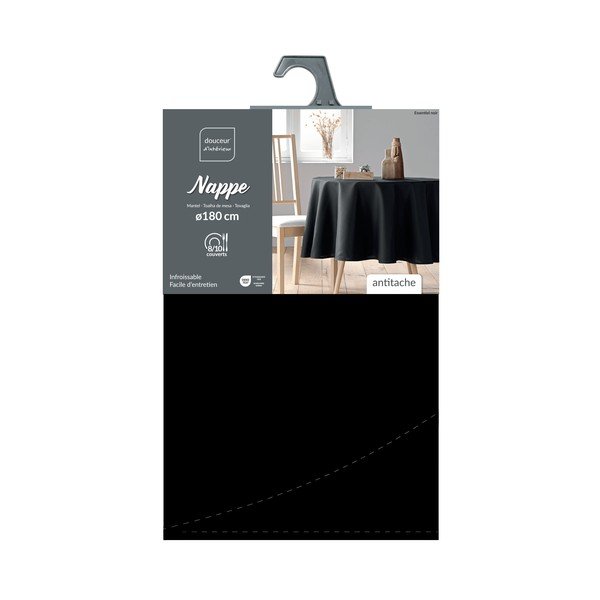 Obrus možnosť prania ø 180 cm Essentiel – douceur d'intérieur-image-2