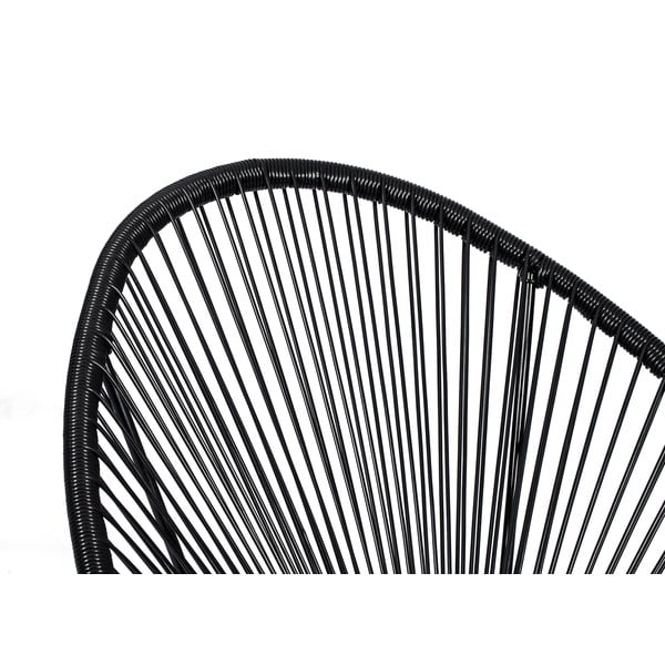 Set čiernych záhradných kresiel Avocado a stolíka Loris, ø 35 cm-image-2