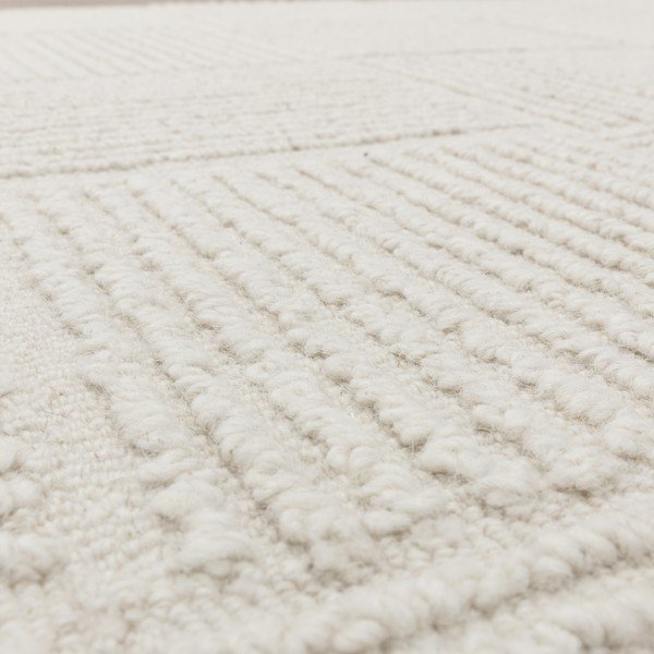 Slonovinový ručne tkaný vlnený koberec 160x230 cm Zennith Grid – Asiatic Carpets-image-3