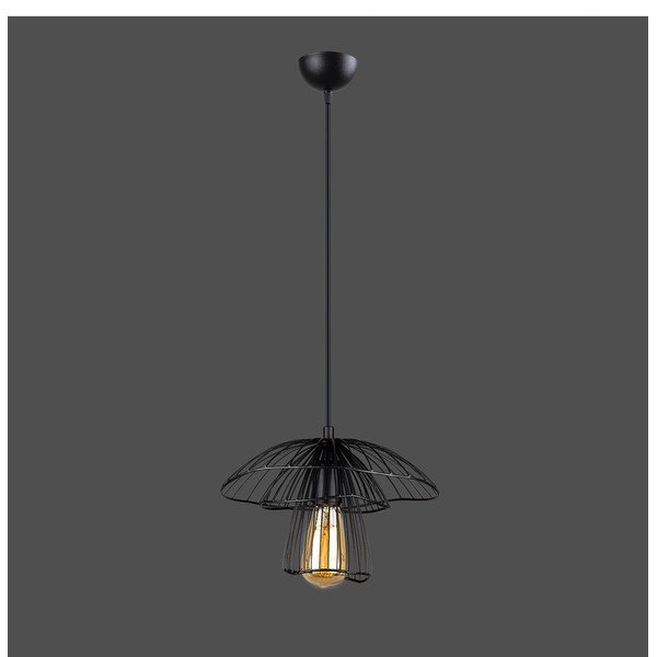 Čierne závesné svietidlo Squid Lighting Root, výška 117 cm-image-1