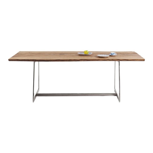 Jedálenský stôl s doskou z jaseňového dreva Kare Design Romana, 220 × 100 cm